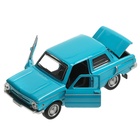Машинка металлическая «ЗАЗ-968А», ретро - модель «Запорожец», открываются двери, багажник, инерция, 12 см голубой - Фото 5