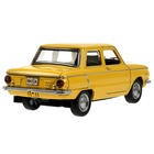 Машинка металлическая «ЗАЗ-968А», ретро - модель «Запорожец», открываются двери, багажник, инерция, 12 см жёлтый - Фото 3