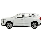 Машинка металлическая Haval jolion, открываются двери, багажник, инерция, 12 см, белый - Фото 4