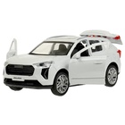 Машинка металлическая Haval jolion, открываются двери, багажник, инерция, 12 см, белый - Фото 5