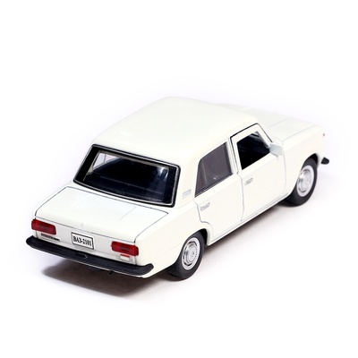 Машина металлическая «ВАЗ-2101», инерция, открываются двери, багажник, 12 см, цвет белый