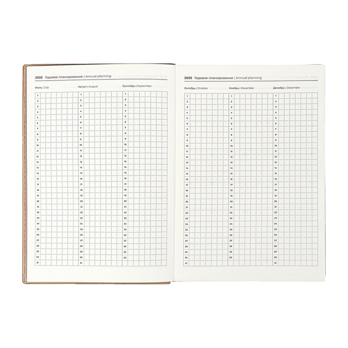 Ежедневник датир 2025г А5+ 176л ESCALADA, инт обл, иск кожа, тис ф,ляс,кр бл 80г/м2,бежевый