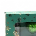 УЦЕНКА Новогодний подарочный набор косметики «Новогодние забавы» для душа и ванны, зеленая серия - Фото 3