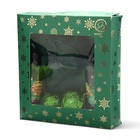 УЦЕНКА Новогодний подарочный набор косметики «Волшебница зима» для душа и ванны, зеленая серия - Фото 2