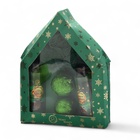 УЦЕНКА Новогодний подарочный набор косметики «Два мороза» для душа и ванны, зеленая серия - Фото 3