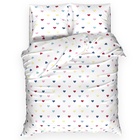 Постельное бельё евро «Этель. Colored Hearts», поплин - Фото 1