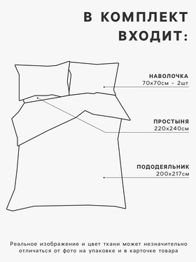 Постельное бельё евро «Этель. Colored Hearts», поплин