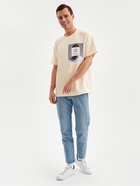 Футболка мужская MINAKU: UPDATE ME, размер 50-52, цвет молочный - Фото 2