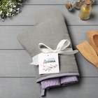 Набор кухонный Liberty: варежка 18×28 см, полотенце вафля 2 шт., 35×60 см - Фото 1