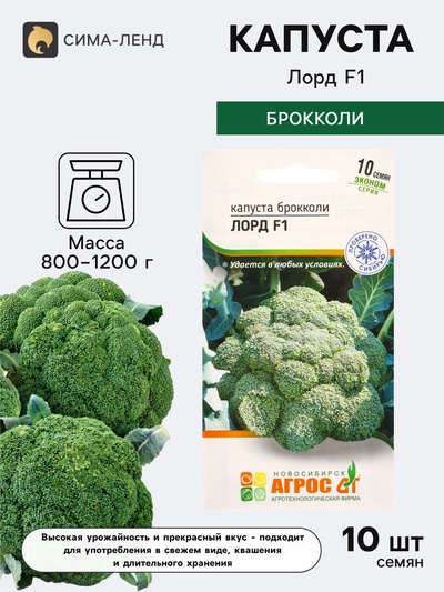 Семена Брокколи, «Лорд», F1, 10 шт., Seminis, «Агрос»
