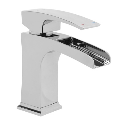 Смеситель для раковины AFLORN AF19707-7, «Водопад», высота излива 9.4 см, латунь, хром