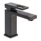 Смеситель для раковины AFLORN AF19010ST, высота излива 11 см, латунь, глянцевый графит - Фото 1