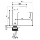 Смеситель для раковины AFLORN AF19010ST, высота излива 11 см, латунь, глянцевый графит - Фото 8