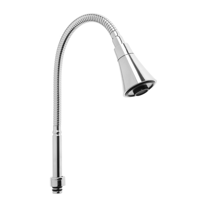 Излив для смесителя Accoona A470-10, 3/4", гибкий, 2 режима, хром - Фото 1