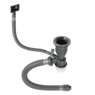 Сифон для мойки AFLORN AF90101F-1, 3 1/2", черный