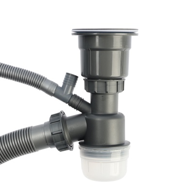 Сифон для мойки AFLORN AF90101F-1, 3 1/2", черный