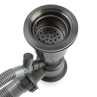 Сифон для мойки AFLORN AF90101F-1, 3 1/2", черный