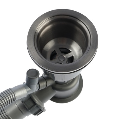 Сифон для мойки AFLORN AF90101F-1, 3 1/2", черный