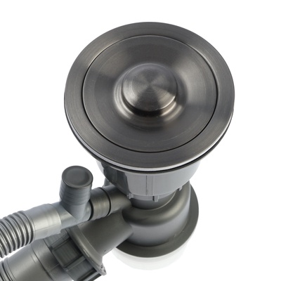 Сифон для мойки AFLORN AF90101F-1, 3 1/2", черный