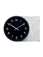 Часы настенные интерьерные, бесшумные, d-30.5 см, обод черный - фото 42442401