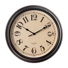 Часы настенные интерьерные, бесшумные, d-31 см, коричневые - фото 30712444