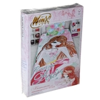 Постельное бельё Winx Fashion Flora 1,5 сп., размер 145х210 см, 150х215 см, 50х70 см-1 шт. - Фото 2