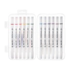 УЦЕНКА Набор маркеров 12 цветов, двусторонние, пулевидный и скошенный наконечники - Фото 7