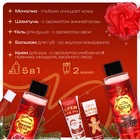 УЦЕНКА Новогодний подарочный набор косметики «Новый год не за горами» для душа и ванны, красная серия - Фото 2