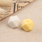 Набор бусин для макраме «Шестиугольник», d=17 мм, силикон, 10 шт. - Фото 2