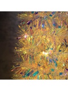 Светодиодная фигура из мишуры «Волшебная елка» 120×40 см, 200 LED, батарейки ААх3, свечение тёплое белое - фото 60853078