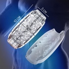 Мастурбатор «Yoni №9», гелевый, многоразовый, сквозной, прозрачный - Фото 3