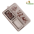 Коврик для лизания на присосках с мисками 30×20 см, серый - Фото 3