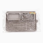 Коврик для лизания на присосках с мисками 30×20 см, серый - Фото 6