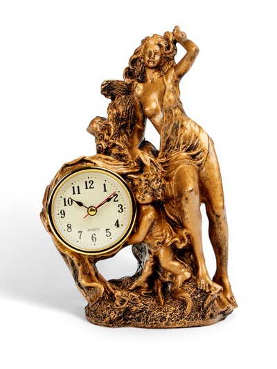Часы настольные интерьерные «Богиня», 21.5×13.5×8.5 см, d=6 см, от батарейки 1×ААА
