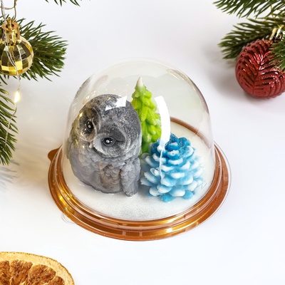 Фигурное мыло - набор «Сова, елка, шишка» 120 г