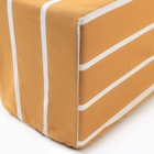 Простыня на резинке Этель 140*200*25 см " Mustard stripes", 100% хлопок, поплин, 125 гр/м2 - Фото 2
