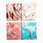 Тетрадь в клетку, 96 л., А5, на скрепке «Мрамор» МИКС - Фото 4