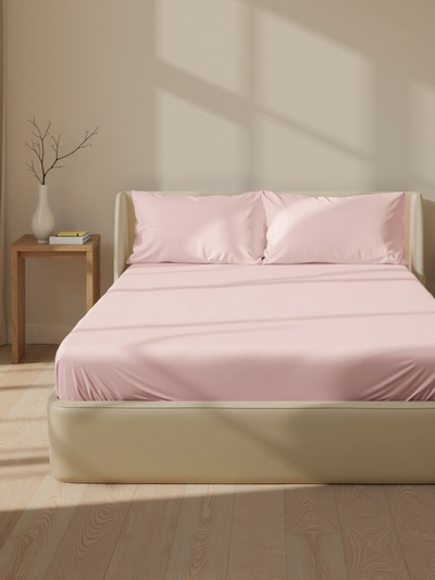 Простыня на резинке евро SL Home Modal, 200×200+30 см, модал, розовая