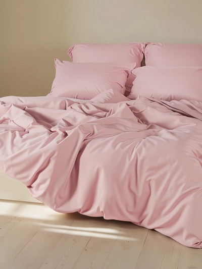 Простыня на резинке евро SL Home Modal, 200×200+30 см, модал, розовая