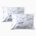 Комплект наволочек «Этель» Marble, 50×70+3 см, 2 шт., перкаль, хлопок 100% - Фото 5