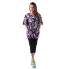 Комплект женский (футболка, бриджи) с08-592-009, цвет микс/набивка, размер 60 (BXXXL) - Фото 3