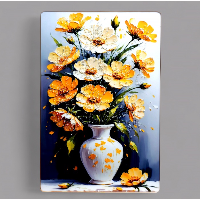 Картина акрил «Цветы элегия», 60×39.5 см - Фото 1