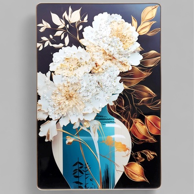 Картина акрил «Цветы в вазе стиль», 60×39.5 см