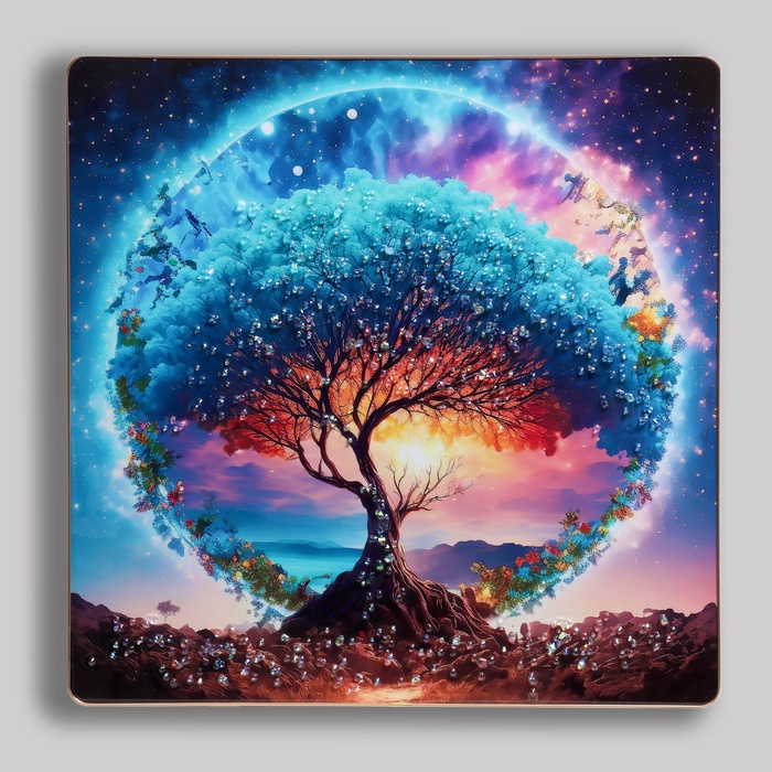 Картина акрил «Дерево силы», 50×50 см - Фото 1