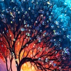 Картина акрил "Дерево силы" 50х50 см - фото 29834964