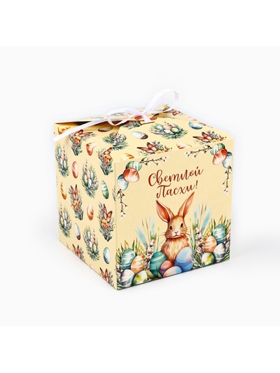 Коробка складная «Светлой Пасхи», 12×12×12 см