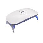 Лампа для маникюра, LED, 18 диодов, 3 Вт, таймер, USB, белая - Фото 1