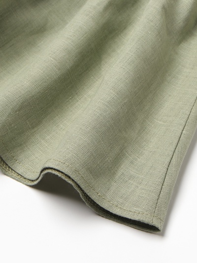 Платье для девочки «Крошка Я» Linen, рост 74-80 см, зелёное