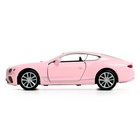 Машина металлическая BENTLEY CONTINENTAL GT, 1:32, инерция, цвет матовый розовый, уценка 10851995