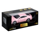 Машина металлическая BENTLEY CONTINENTAL GT, 1:32, инерция, цвет матовый розовый, уценка 10851995